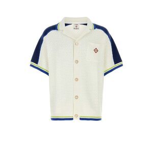 Casablanca Men White Crochet Shirt